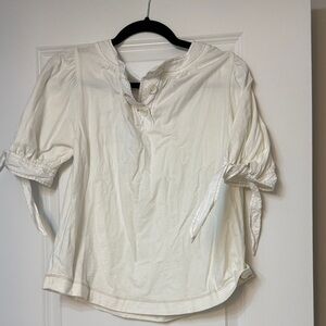 Like New by Anthropologie Top with tie sleeves